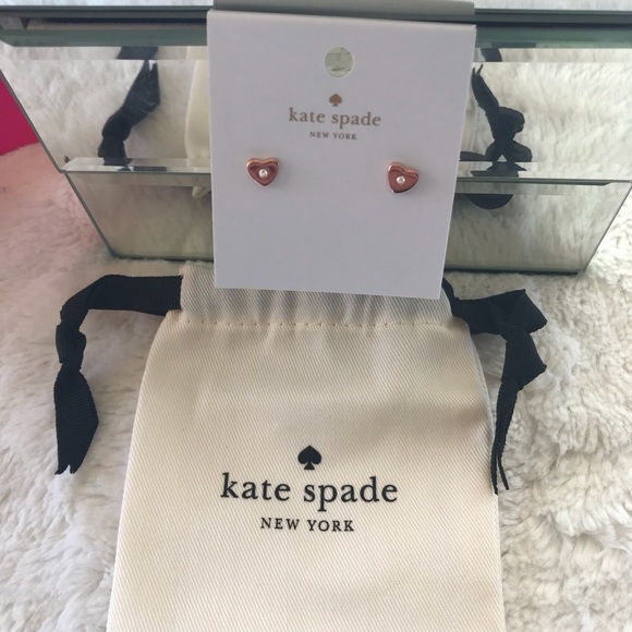 kate spade Jewelry - 💫Kate Spade Heart Shaped Earrings